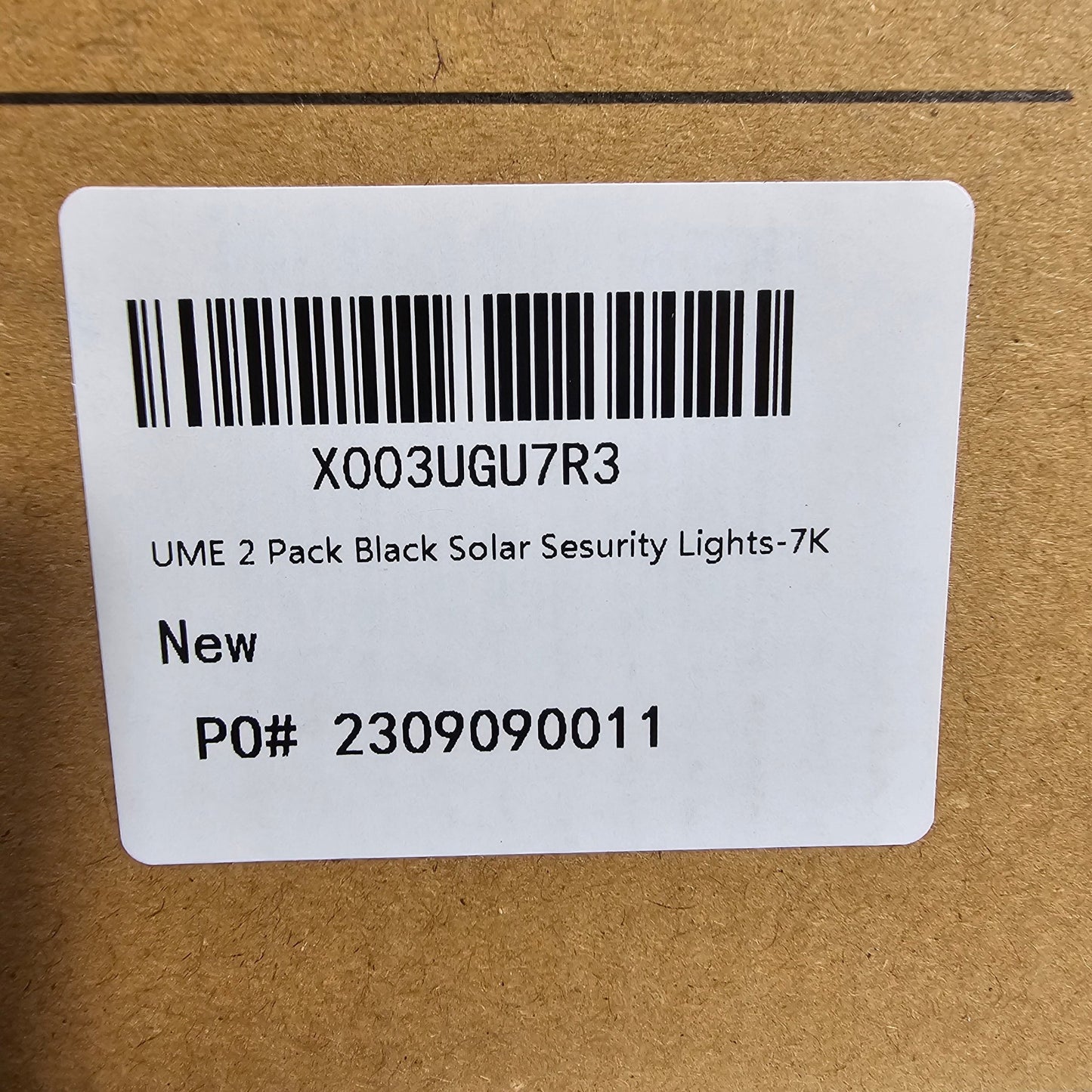 Solar Security Lights Black 2 Pack Ume - DQ Distribution