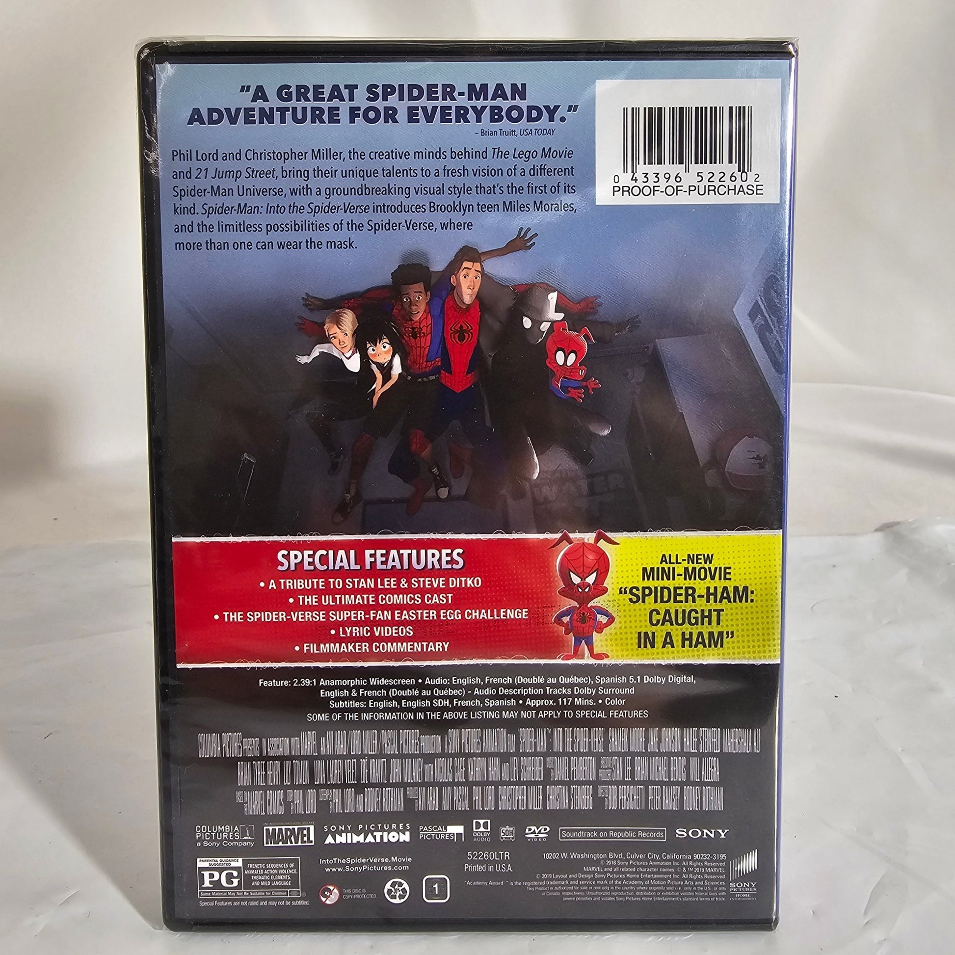Spider-Man: Into the Spider-Verse DVD - DQ Distribution