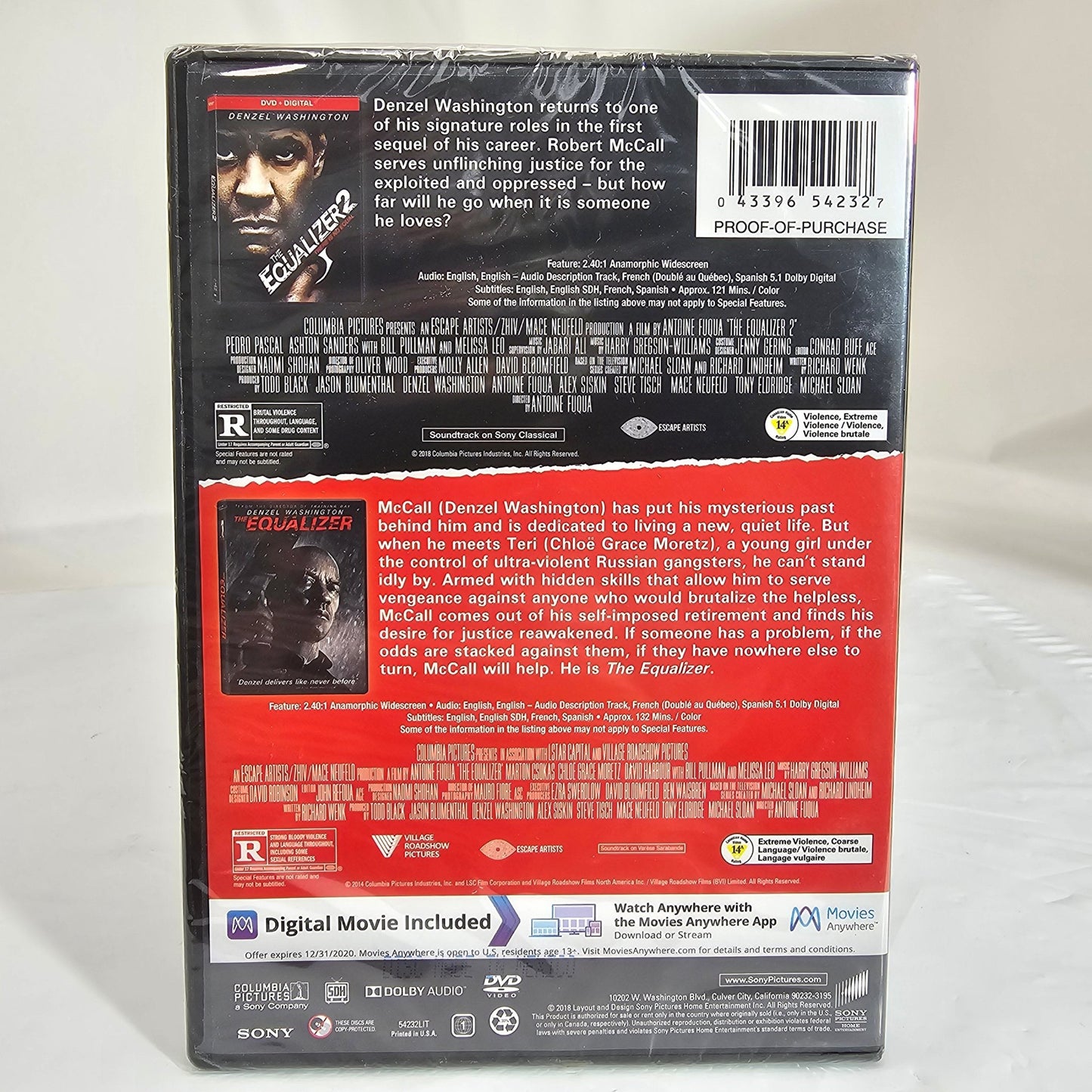 The Equalizer / The Equalizer 2 DVD - DQ Distribution