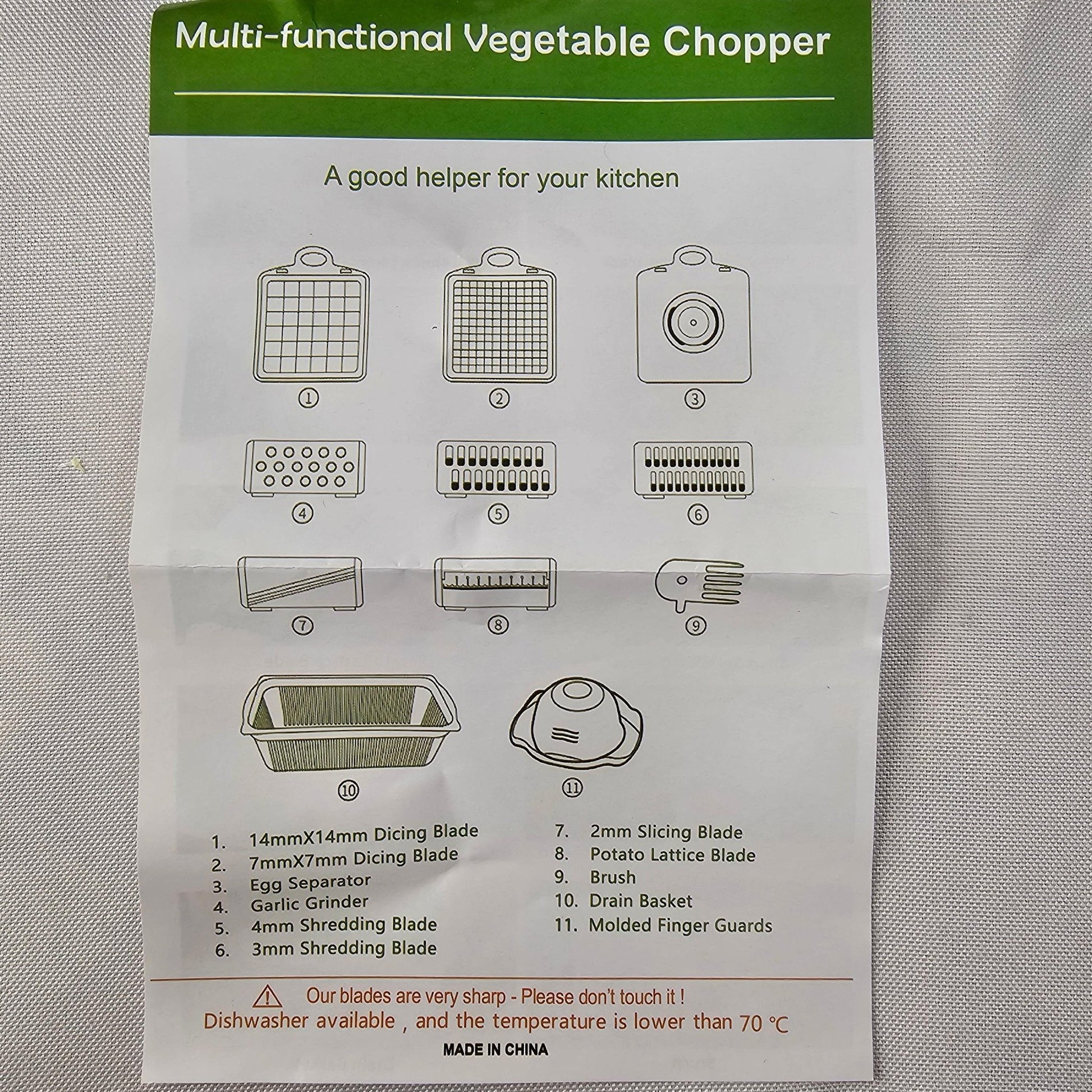 Vegetable Chopper Multi Functional - DQ Distribution