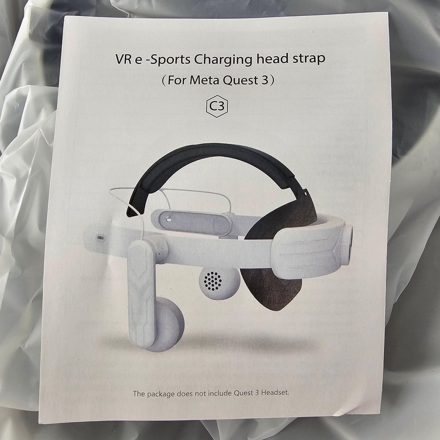 VR e-Sports Charging Head Strap For Meta Quest 3 C3 - DQ Distribution