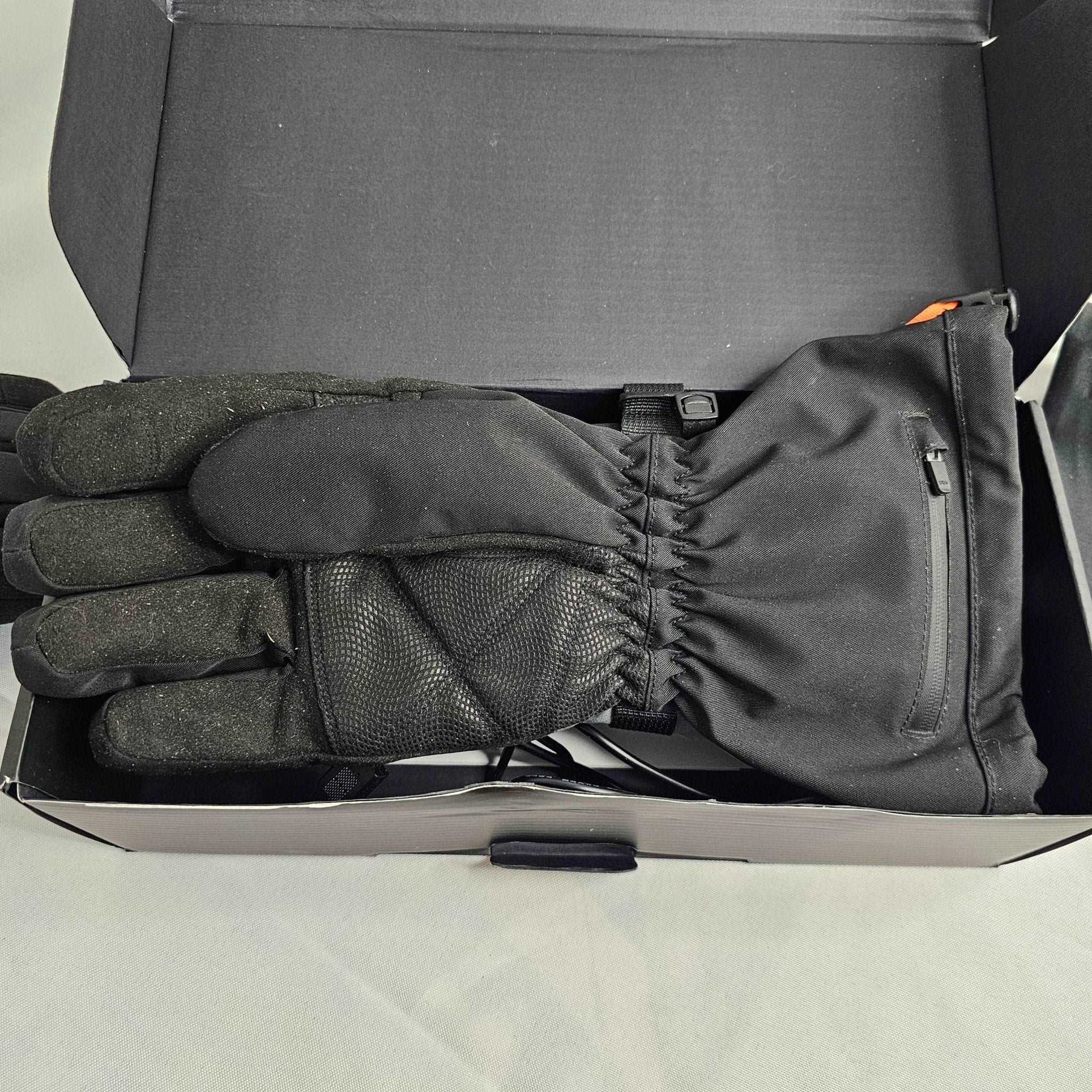 Heated Gloves - Grey/Black, Medium Size, Versatile Outdoor Use - DQ Distribution