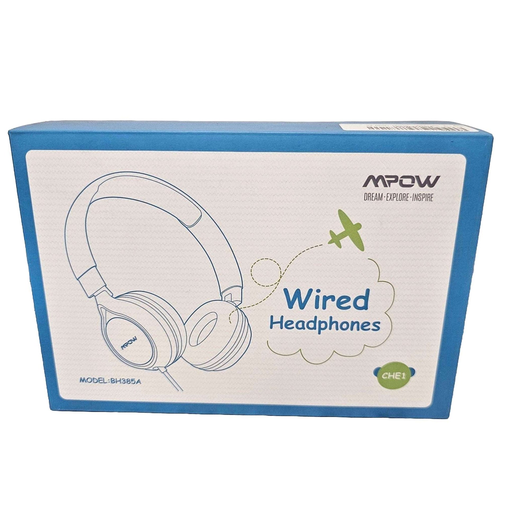 Kids Wired Headphones - Safe, Hi-Fi Audio, Foldable, Comfortable Earmuffs - DQ Distribution