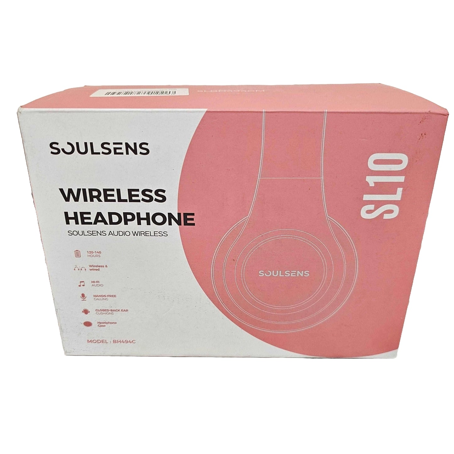 Wireless Bluetooth Headphones Rose Gold Hi-Fi Audio, 120+ Hour Battery, Foldable Design - DQ Distribution