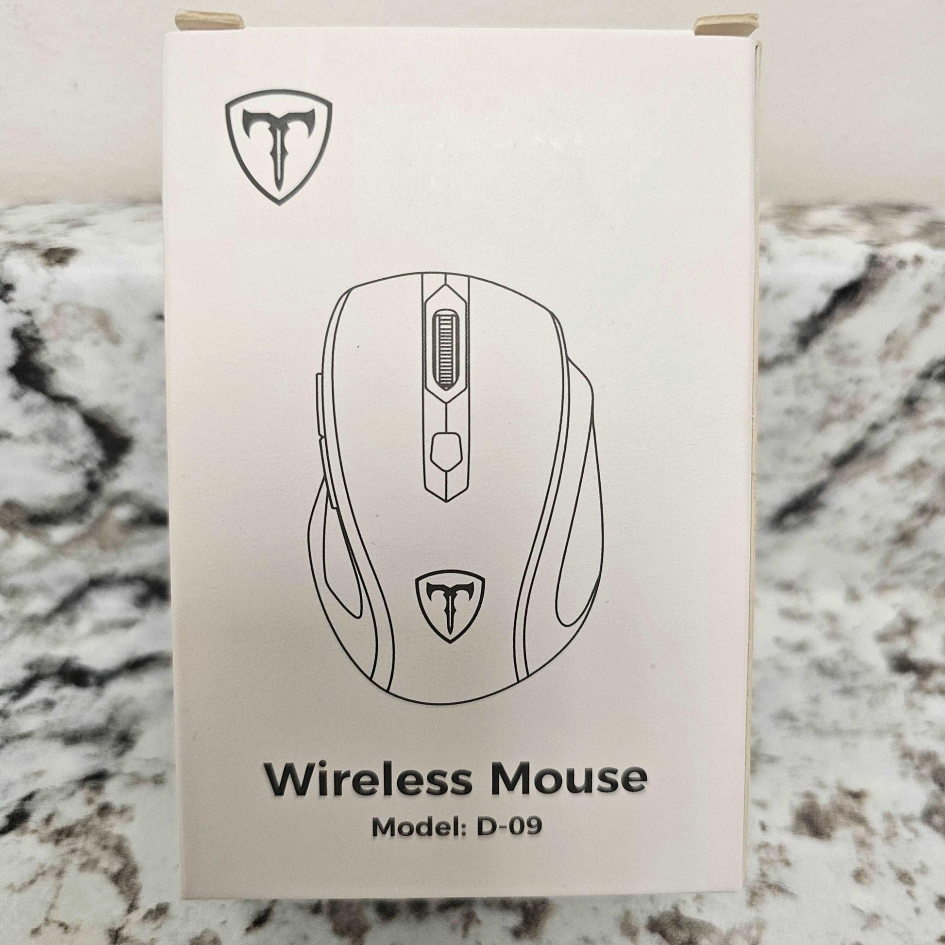 Black Wireless Mouse with Optical Sensor, Portable Mini Design, Includes USB Receiver - DQ Distribution