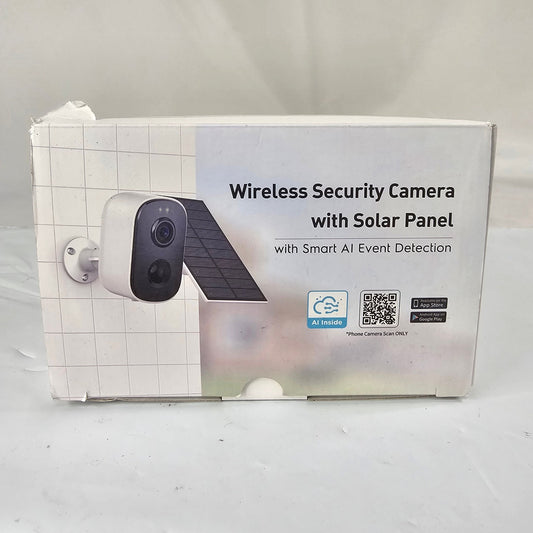 Wireless Security Camera W/ Solar Panel  and Smart AI Event Detection Geekee - DQ Distribution