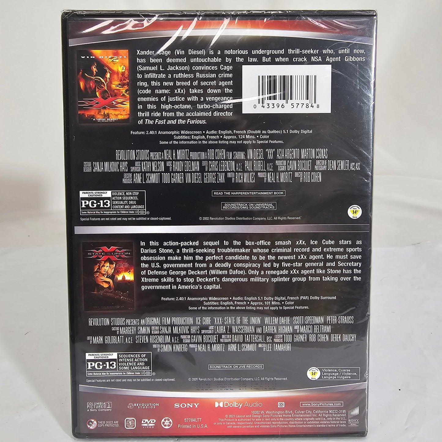 Xxx / Xxx: State of the Union 2 Movie Collection DVD - DQ Distribution